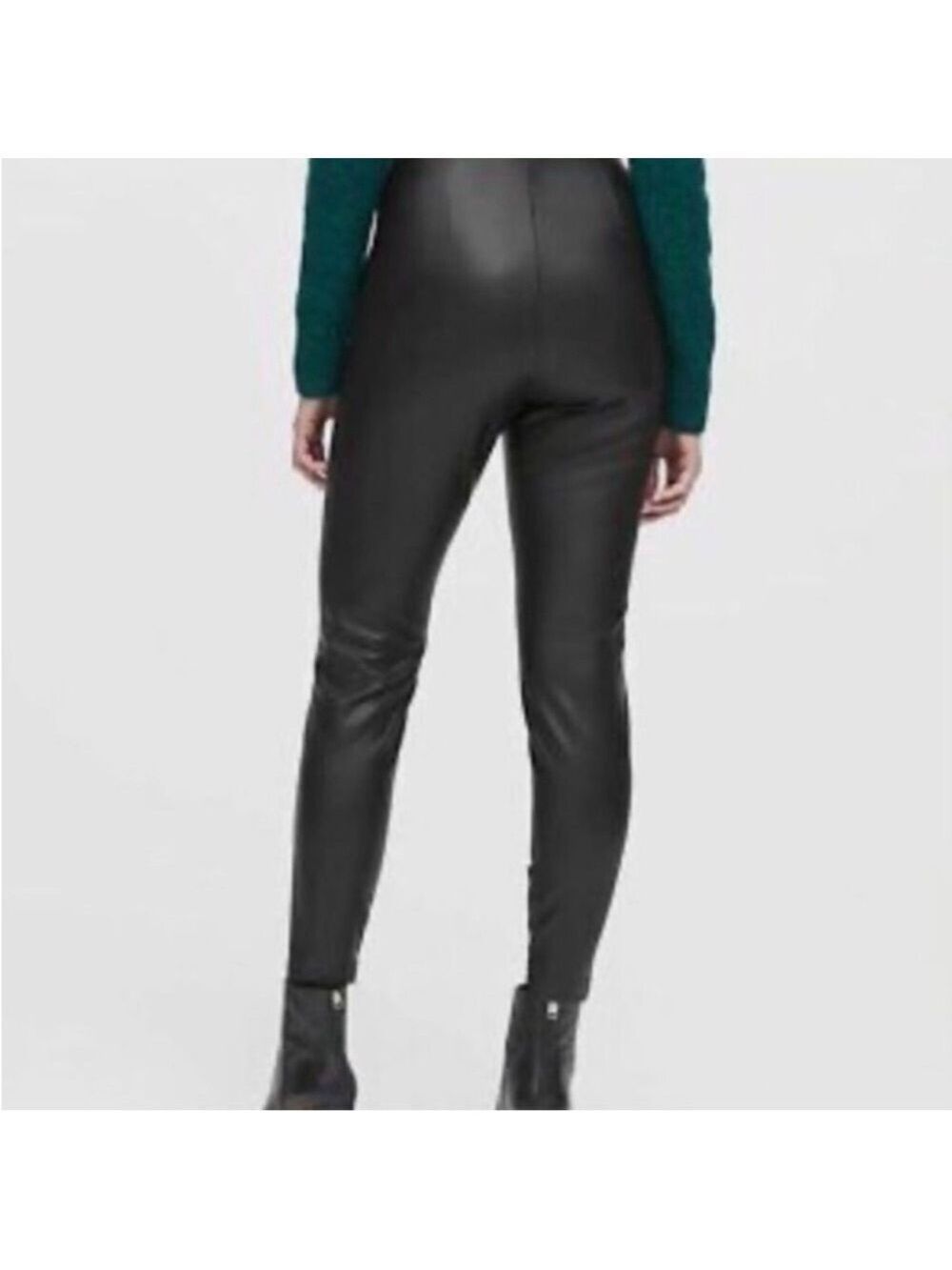 NWOT Banana Republic Vegan Leather Devon Legging Pants 8 Petite - Picture 3 of 8